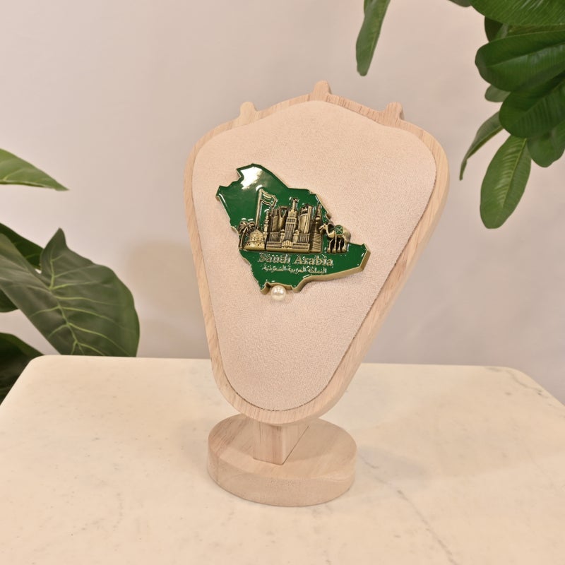 Saudi Arabia Map Brooch